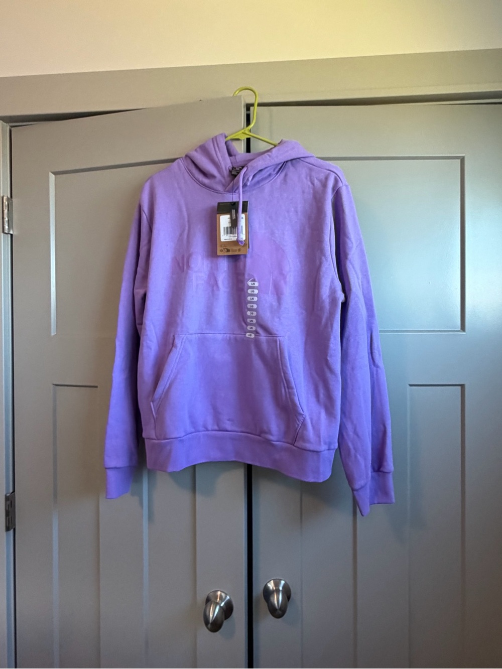 The North Face Lavender Pullover Hoodie with Drawstring